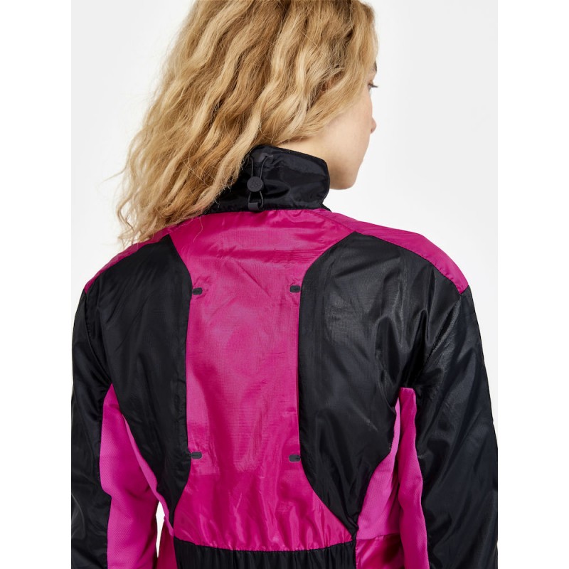 craft ženska tekaška jakna pro hypervent black-roxo