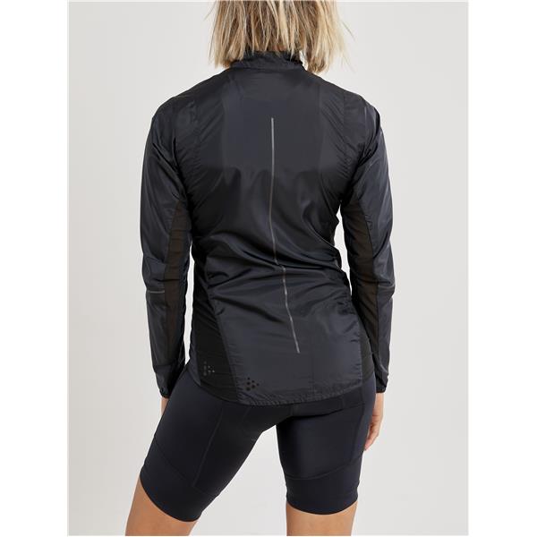 craft ženska kolesarska jakna vetrovka essence light wind jacket  black