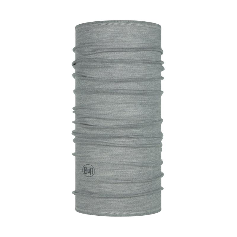 buff® tuba lightweight merino wool solid  light grey